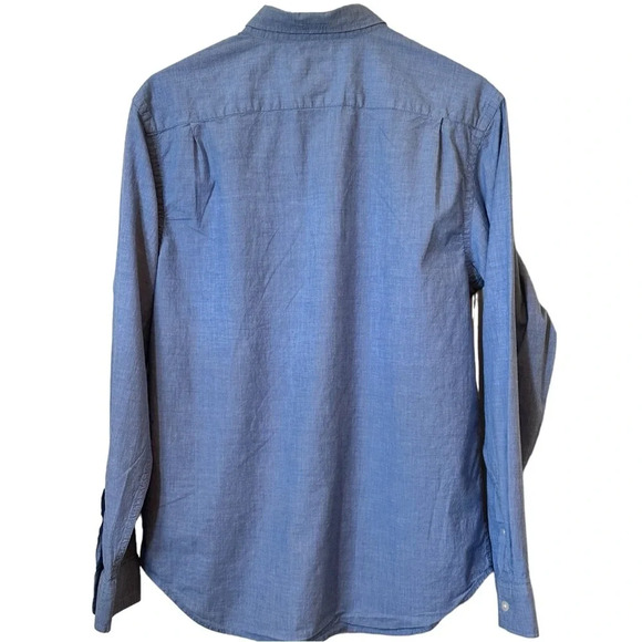 Old Navy Men’s Classic Regular Fit Long Sleeved Cotton Button Down Shirt - Picture 3 of 3